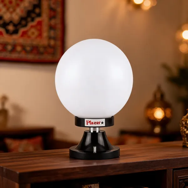Plastic_Metal_Modern_Globe_Black_White_Table_Lamp