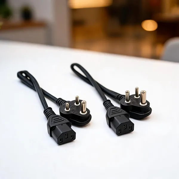 3_Pin_Indian_Plug_To_Iec_C13_Black_Power_Cable_-_Pack_Of_2