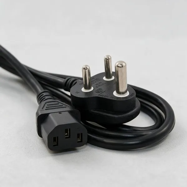3_Pin_Indian_Plug_To_Iec_C13_Black_Power_Cable_-_Pack_Of_2