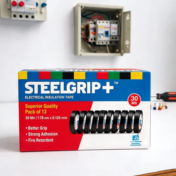 Steelgrip_Electrical_Insulation_Tape_30M_Black_-_Pack_Of_13