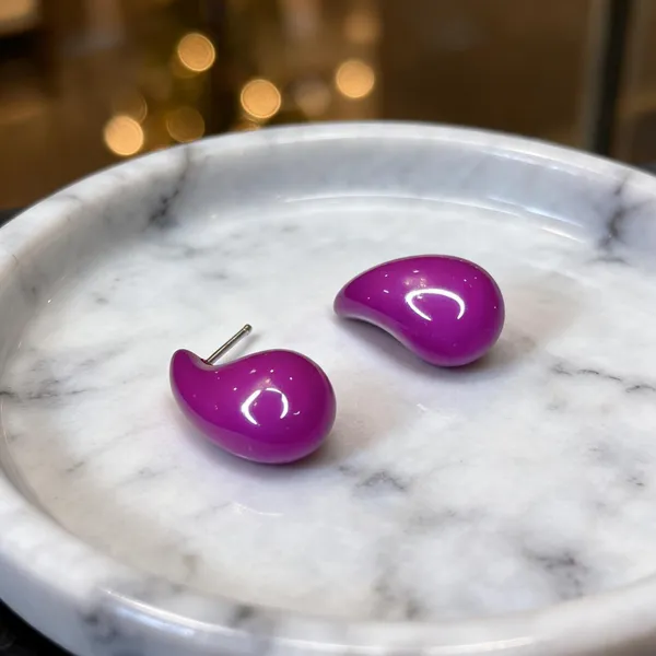 Purple_Acrylic_Stud_Earrings_For_Women