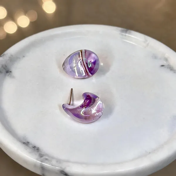 Purple_Acrylic_Stud_Earrings_For_Women
