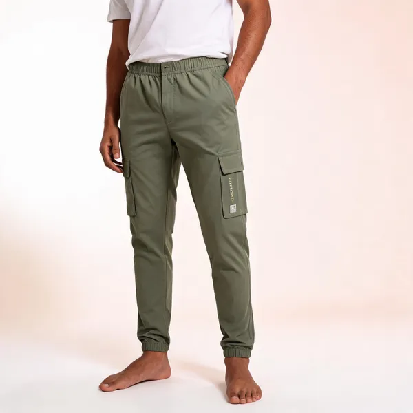 Green_Cotton_Regular_Fit_Cargo_Jogger_For_Men