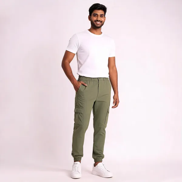 Green_Cotton_Regular_Fit_Cargo_Jogger_For_Men