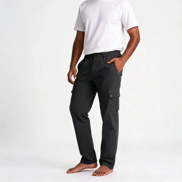 Charcoal_Grey_Cotton_Regular_Fit_Cargo_Trouser_For_Men