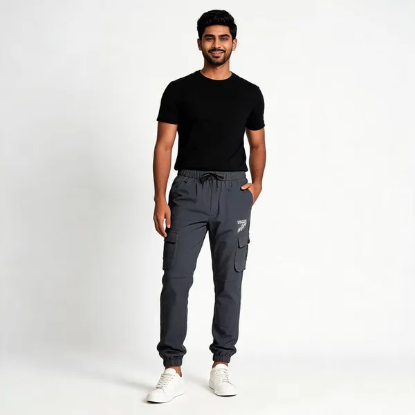 Charcoal_Grey_Cotton_Regular_Fit_Cargo_Jogger_For_Men