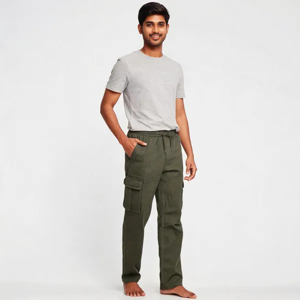 Forest_Green_Cotton_Regular_Fit_Cargo_Trouser_For_Men