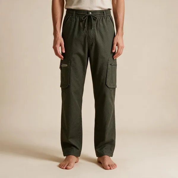 Forest_Green_Cotton_Cargo_Trouser_For_Men
