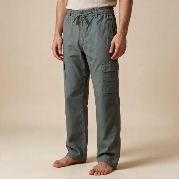 Green_Cotton_Cargo_Trouser_For_Men