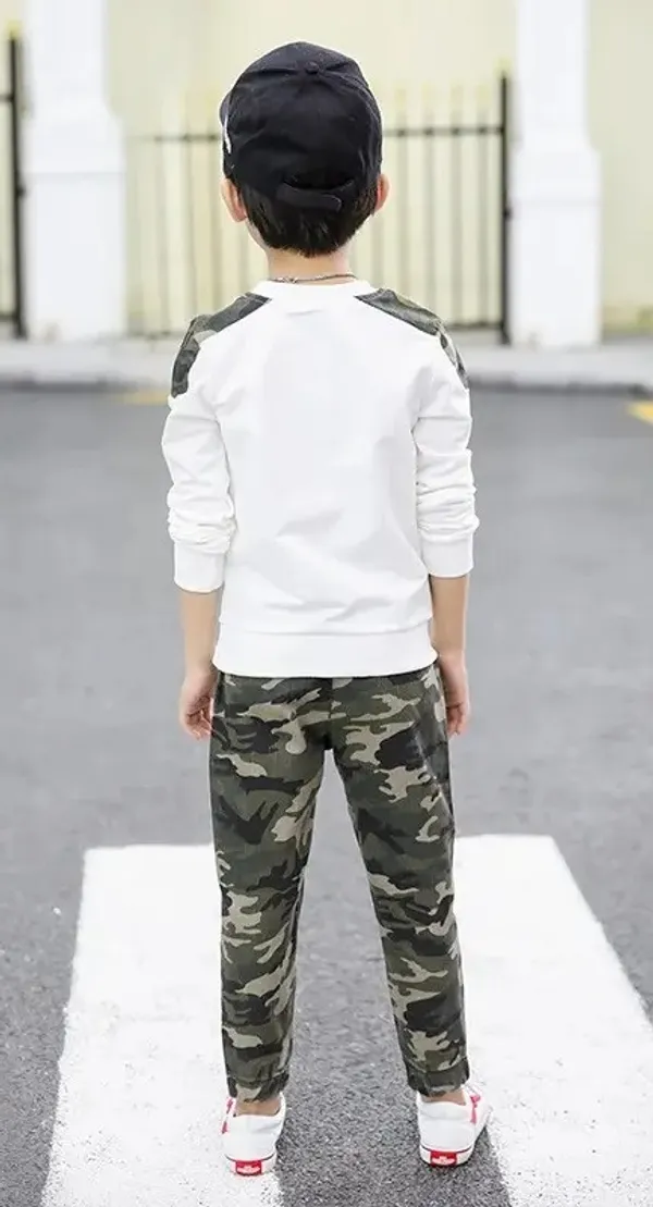 White_Casual_Top_And_Camouflage_Joggers_Set_for_Boys