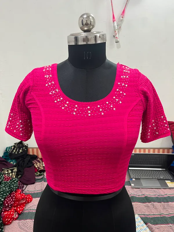 Pink_Embellished_Blouse_for_Women