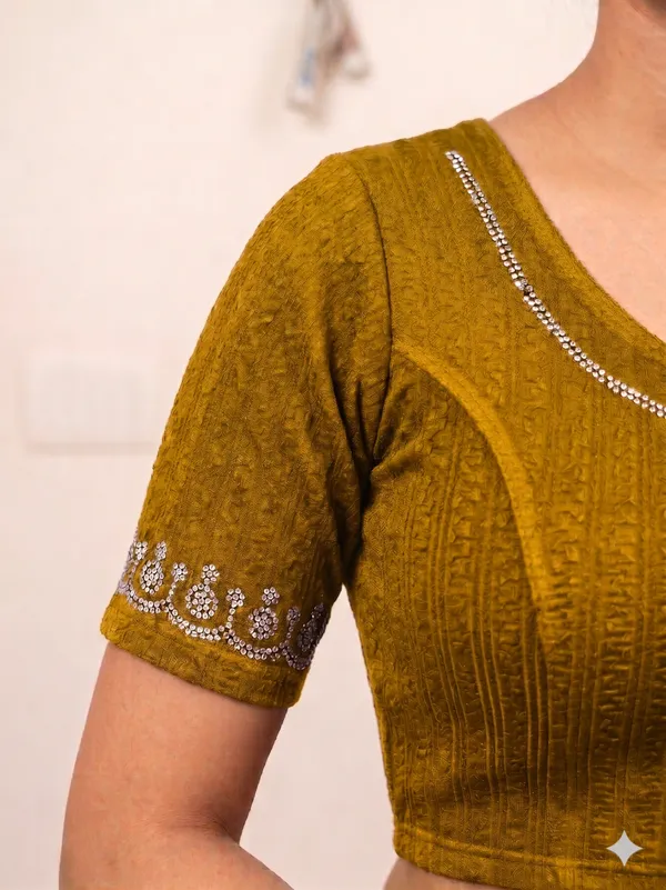 Mustard_Textured_Embroidered_Blouse_for_Women