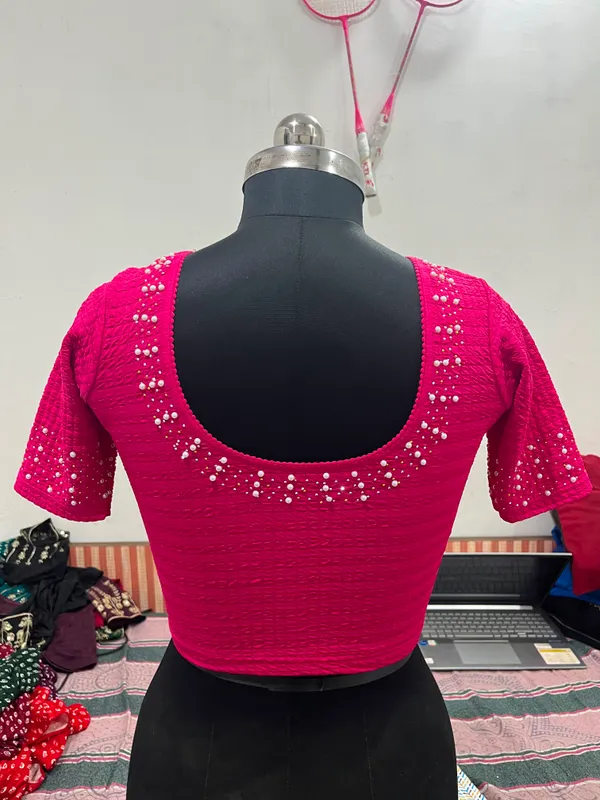 Pink_Embellished_Blouse_for_Women