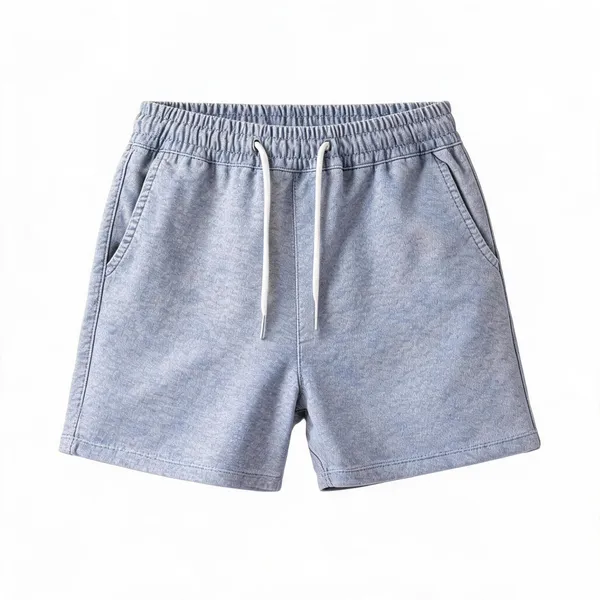 Light_Blue_Denim_Casual_Shorts