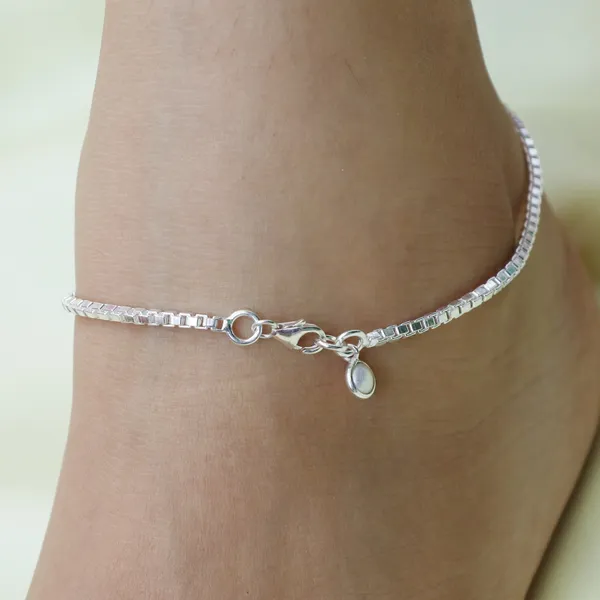 Pearl_925_Sterling_Silver_Anklet_-_Decorative_Boho_Foot_Jewelry