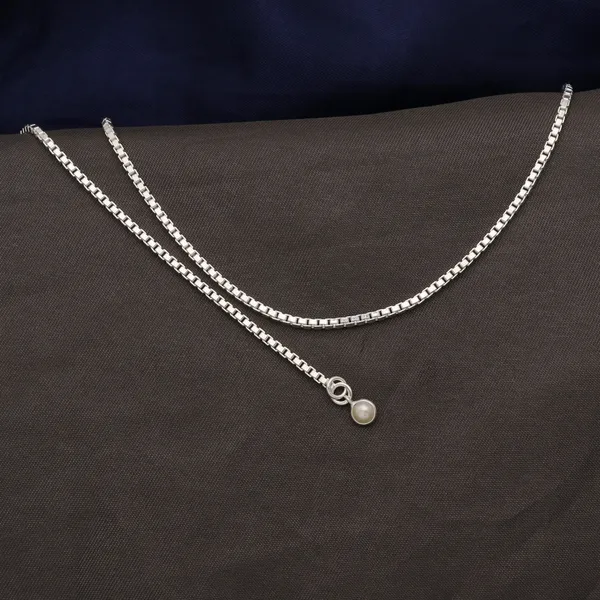 Pearl_925_Sterling_Silver_Anklet_-_Decorative_Boho_Foot_Jewelry