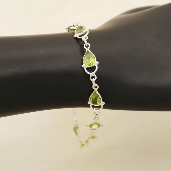 Real_Peridot_925_Sterling_Silver_Bracelet_-_Elegant_Green_Peridot_Handcrafted_Bracelet
