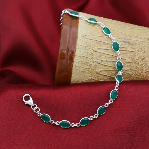 925_sterling_silver_bracelet_with_green_onyx