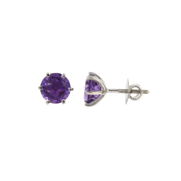 925_STERLING_SILVER_PURPLE_AMETHYST_STUDDED_RHODIUM_PLATED_DELICATE_LIGHT_WEIGHT_SOLITAIRE_STUD