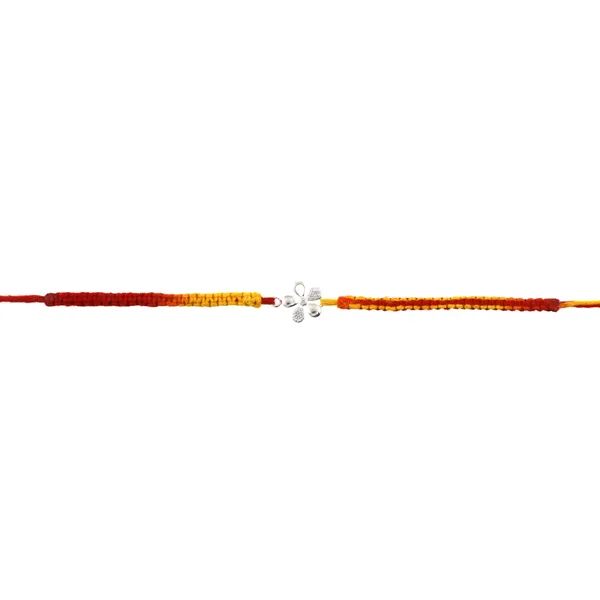 ITISHA_925_Sterling_Silver_Floral_Rakhi_for_Boys_&_Men_|_Pure_Silver_Rakhi_Thread_for_Raksha_Bandhan_|_Elegant_&_Skin-Friendly_Gift_for_Brother