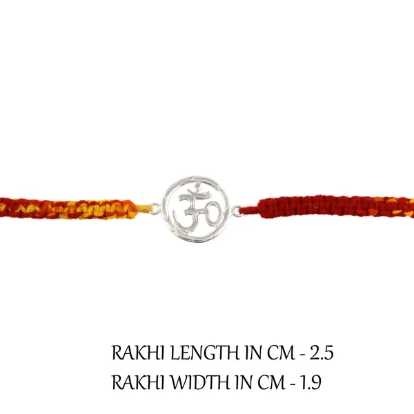 ITISHA_925_Sterling_Silver_Om_Rakhi_for_Boys_&_Men_|_Pure_Silver_Rakhi_with_Om_Symbol_for_Raksha_Bandhan_|_Traditional_&_Skin-Friendly_Gift_for_Brother