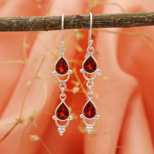 Handcrafted_Red_Garnet_925_Sterling_Silver_Earrings_-_Bezel_Style_Red_Stone_Drops