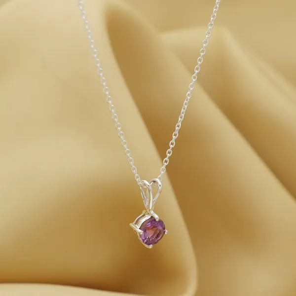 925_sterling_silver_amethyst_studded_light_weight_pendant_with_chain