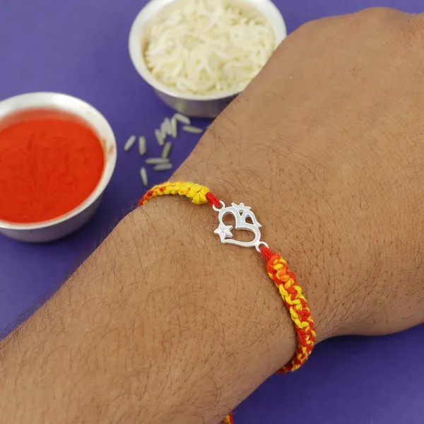 ITISHA_925_Silver_Om_Rakhi_for_Brother_|_Pure_Silver_Rakhi_with_Red-Yellow_Handwoven_Thread_|_Traditional_&_Spiritual_Raksha_Bandhan_Gift_for_Boys_&_Men
