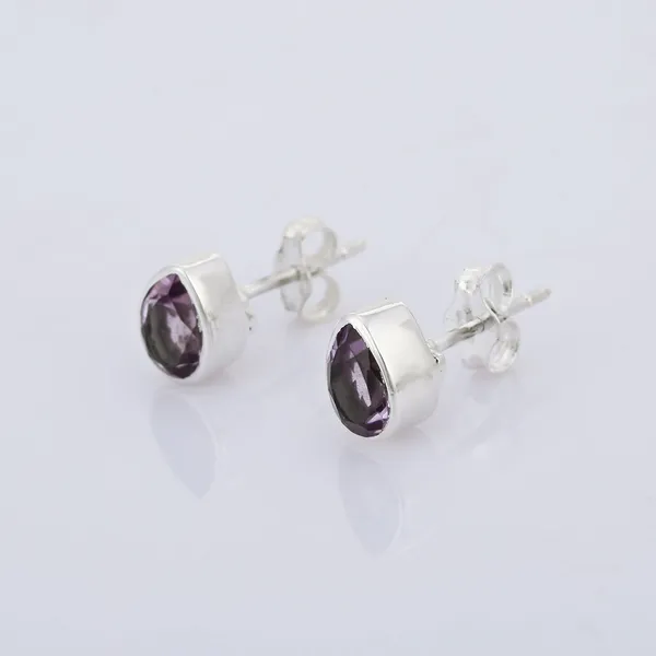 Natural_Amethyst_Pear_Shape_925_Silver_Bezel_Stud_Earrings