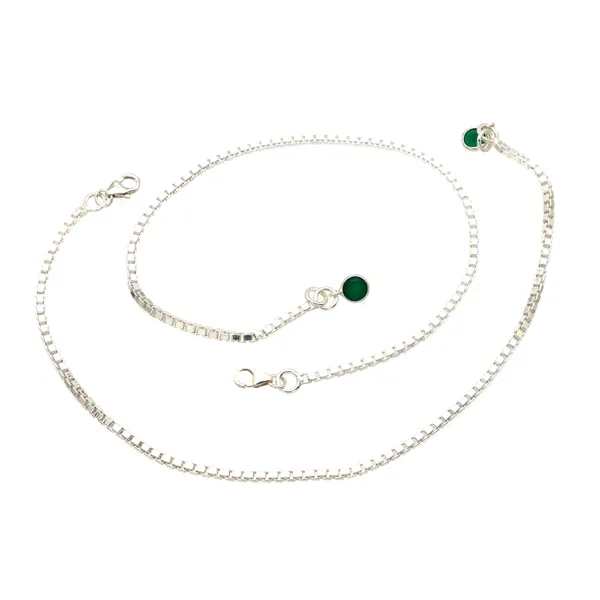 Natural_Green_Onyx_925_Sterling_Silver_Anklet_-_Decorative_Boho_Foot_Jewelry