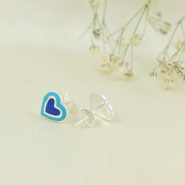 SILVER_ENAMEL_925_HEART_DOUBLE_COLOR_SMALL_STUD_SKY_BLUE_WITH_LAPIZ