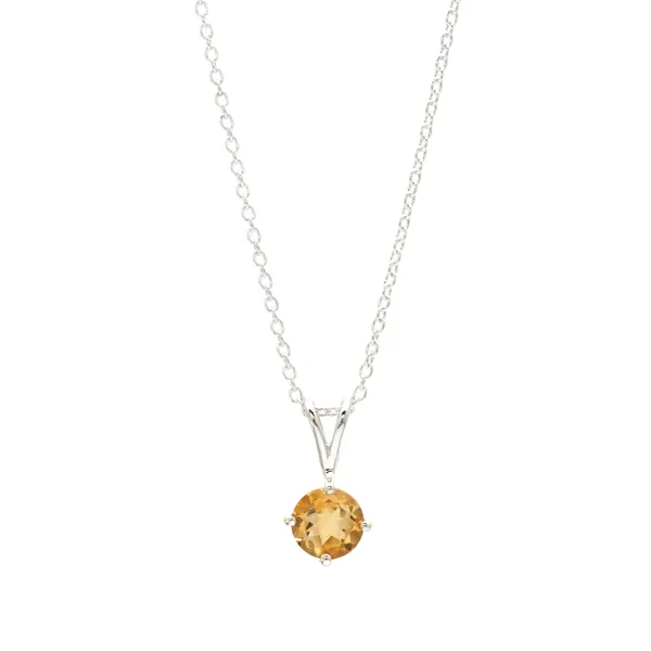 925_sterling_silver_yellow_citrine_studded_light_weight_pendant_with_chain