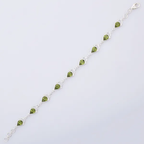 Real_Peridot_925_Sterling_Silver_Bracelet_-_Elegant_Green_Peridot_Handcrafted_Bracelet