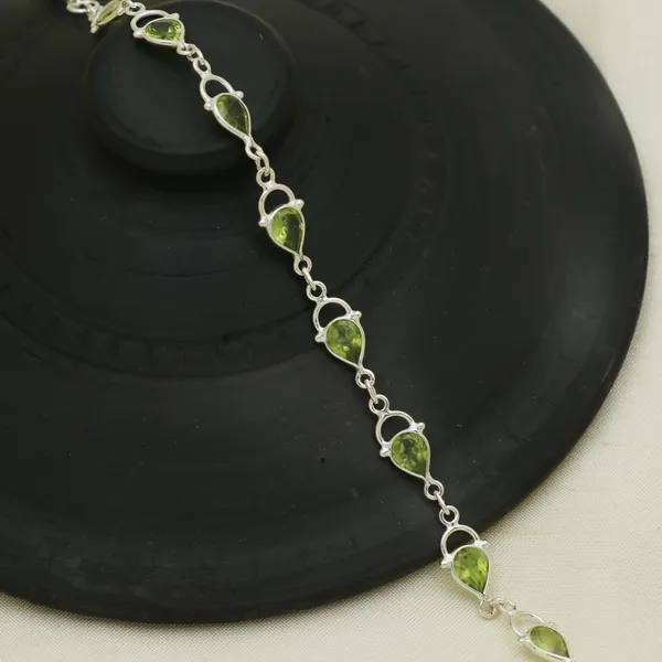 Real_Peridot_925_Sterling_Silver_Bracelet_-_Elegant_Green_Peridot_Handcrafted_Bracelet