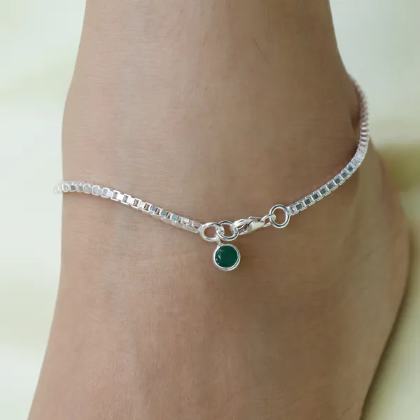 Natural_Green_Onyx_925_Sterling_Silver_Anklet_-_Decorative_Boho_Foot_Jewelry