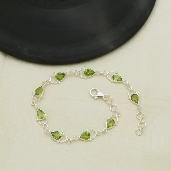 Real_Peridot_925_Sterling_Silver_Bracelet_-_Elegant_Green_Peridot_Handcrafted_Bracelet