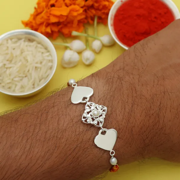 ITISHA_925_Sterling_Silver_Pearl_Rakhi_for_Brother_|_Silver_Rakhis_for_rakshabandhan_|_Silver_Rakhi_for_Bhai