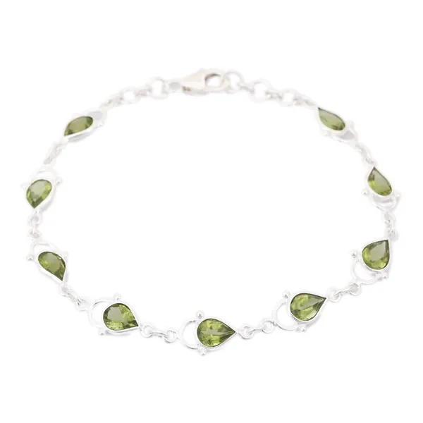 Real_Peridot_925_Sterling_Silver_Bracelet_-_Elegant_Green_Peridot_Handcrafted_Bracelet