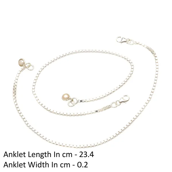 Pearl_925_Sterling_Silver_Anklet_-_Decorative_Boho_Foot_Jewelry