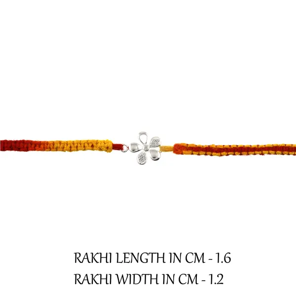 ITISHA_925_Sterling_Silver_Floral_Rakhi_for_Boys_&_Men_|_Pure_Silver_Rakhi_Thread_for_Raksha_Bandhan_|_Elegant_&_Skin-Friendly_Gift_for_Brother