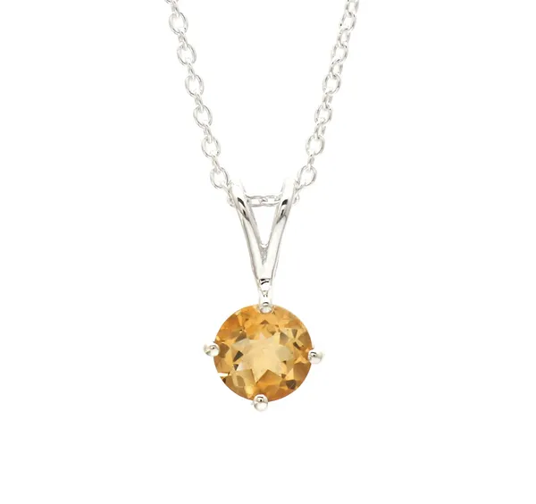 925_sterling_silver_yellow_citrine_studded_light_weight_pendant_with_chain