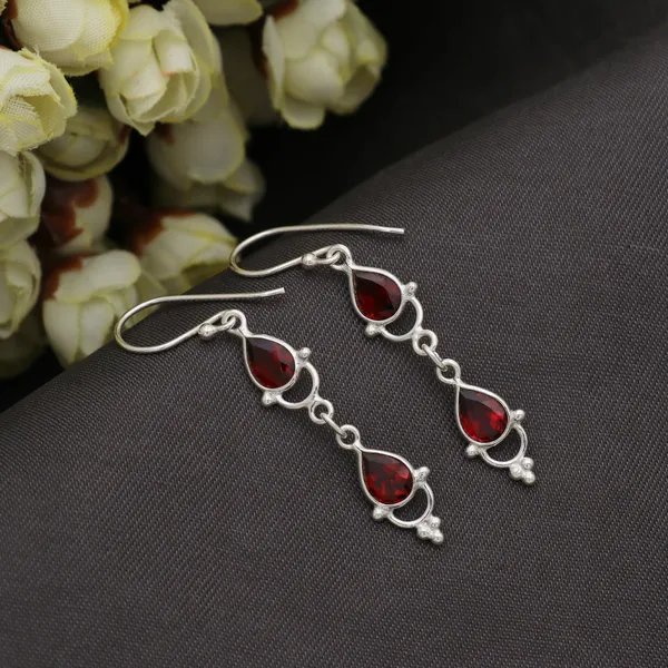 Handcrafted_Red_Garnet_925_Sterling_Silver_Earrings_-_Bezel_Style_Red_Stone_Drops