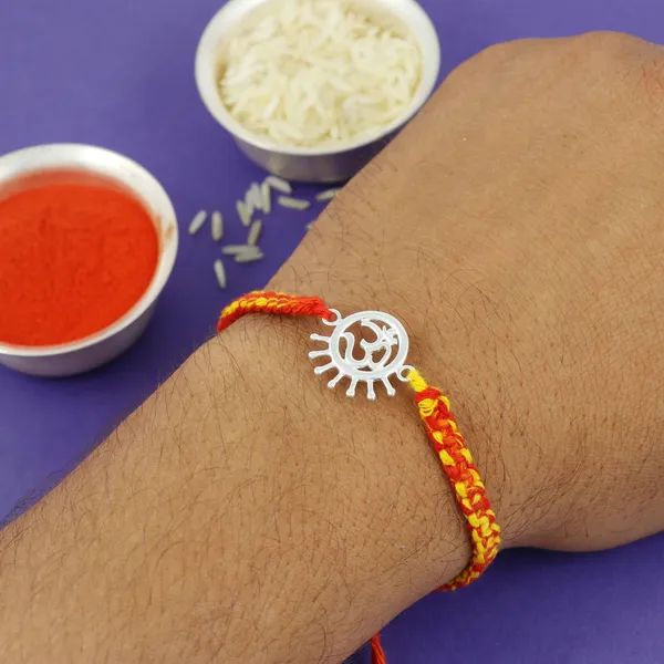 ITISHA_925_Sterling_Silver_Om_Thread_for_Brother_&_Men_|_Handcrafted_Pure_Silver_Gift_Band_|_Traditional_&_Skin-Friendly_Design_for_Raksha_Bandhan