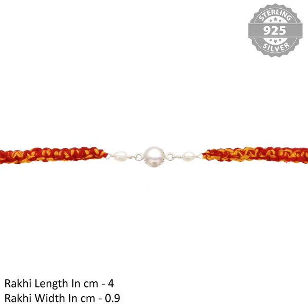 ITISHA_925_Sterling_Silver_White_Pearl_Rakhi_for_Brother_|_Silver_Rakhis_for_rakshabandhan_|_Silver_Rakhi_for_Bhai