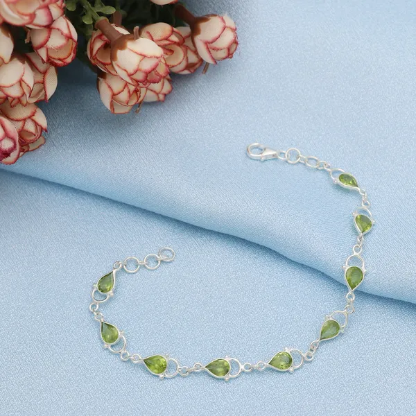 Real_Peridot_925_Sterling_Silver_Bracelet_-_Elegant_Green_Peridot_Handcrafted_Bracelet