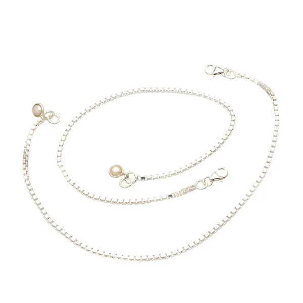 Pearl_925_Sterling_Silver_Anklet_-_Decorative_Boho_Foot_Jewelry