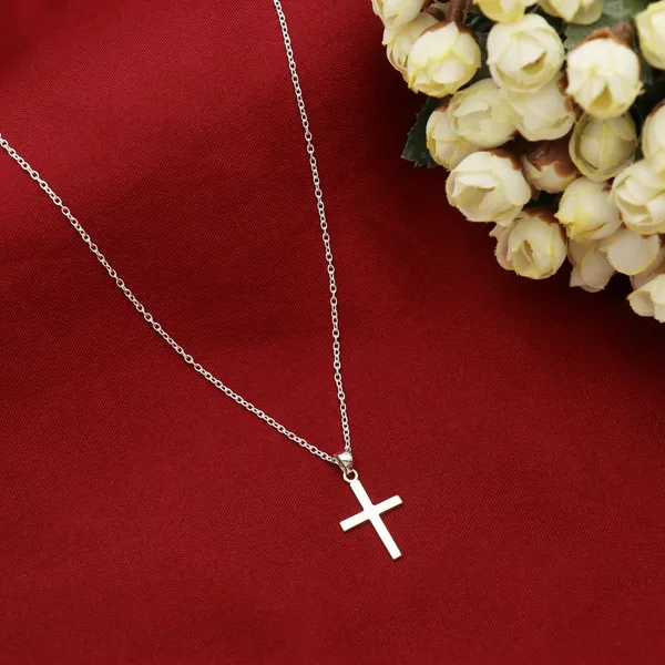 Simple_925_Sterling_Silver_Cross_Pendant_-_Plain_Silver_Necklace_for_Men_and_Women