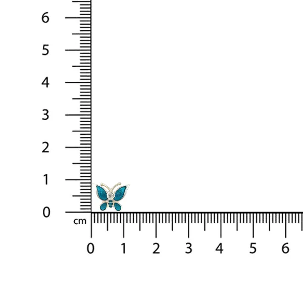 SILVER_ENAMEL_BUTERFLY_ITISHA_925_TURQUOISE_COLOR_SMALL_STUD