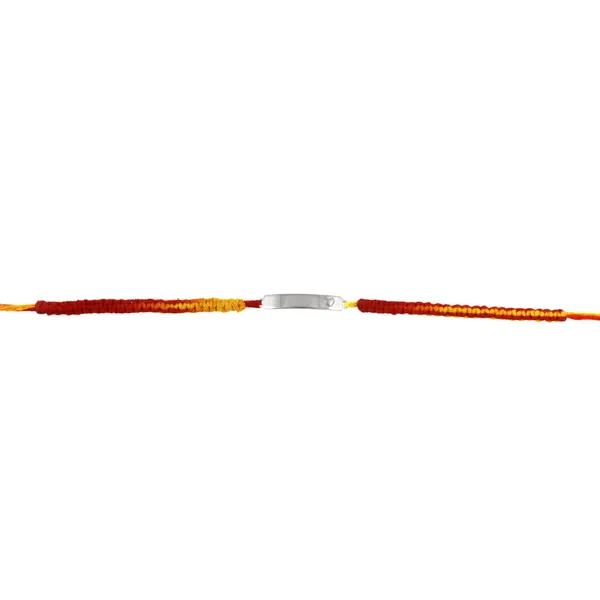 ITISHA_925_Sterling_Silver_Rakhi_with_Bar_Plate_Design_|_Pure_Silver_Thread_Band_for_Brother_|_Red-Yellow_Handmade_Raksha_Bandhan_Gift_for_Men_&_Boys
