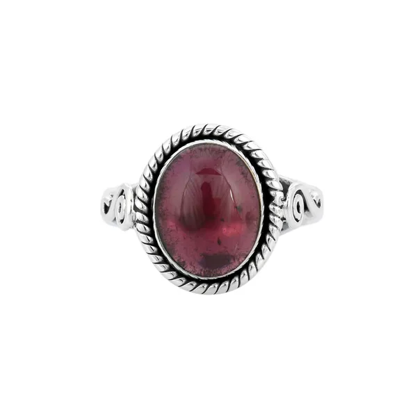 925_sterling_silver_garnet_studded_oval_finger_ring